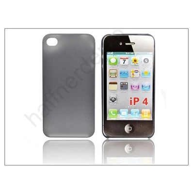 Apple iPhone 4/4S ultraslim szilikon hátlap - fekete