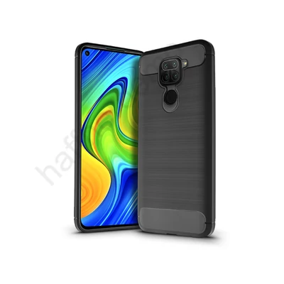 Xiaomi Redmi Note 9 szilikon hátlap - Carbon - fekete