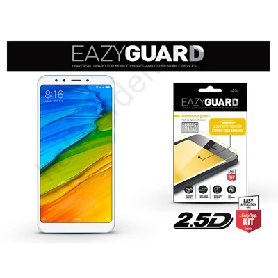 Xiaomi Redmi 5 gyémántüveg képernyővédő fólia - Diamond Glass 2.5D Fullcover - fehér