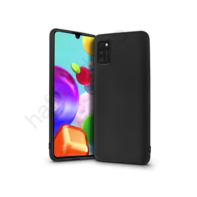 Samsung A415F Galaxy A41 szilikon hátlap - Soft Premium - fekete