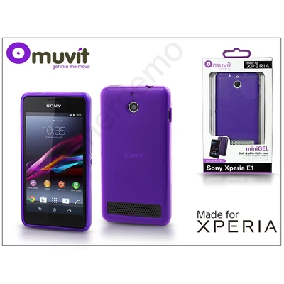 Sony Xperia E1 hátlap - Made for Xperia Muvit miniGel - lila