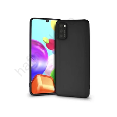 Samsung A415F Galaxy A41 szilikon hátlap - Soft - fekete