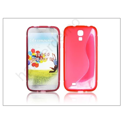 Samsung i9500 Galaxy S4 szilikon hátlap - piros - S-Line