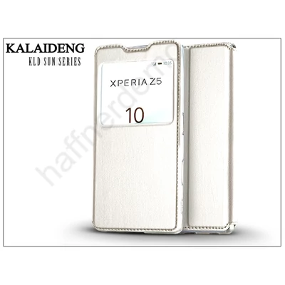 Sony Xperia Z5 (E6653) flipes tok - Kalaideng Sun Series View Cover - white