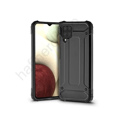 Samsung A125F Galaxy A12 ütésálló hátlap - Armor - fekete