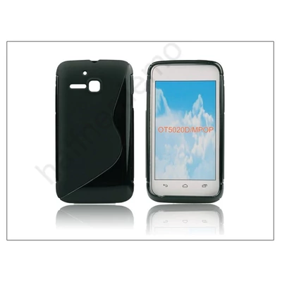 Alcatel One Touch M Pop 5020D szilikon hátlap - S-Line - fekete
