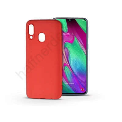 Samsung A405F Galaxy A40 szilikon hátlap - Soft - piros