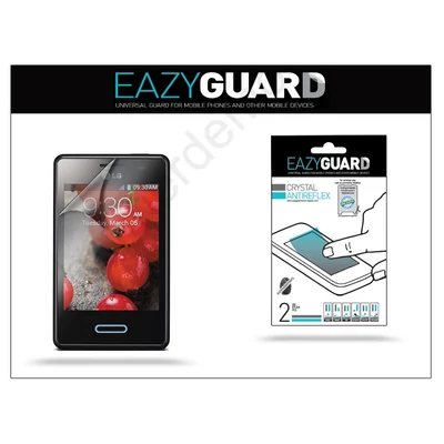 LG E430 Optimus L3 II képernyővédő fólia - 2 db/csomag (Crystal/Antireflex)