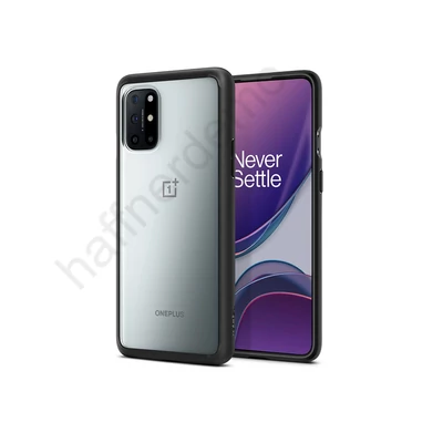 OnePlus 8T/9R ütésálló hátlap - Spigen Ultra Hybrid - fekete/átlátszó