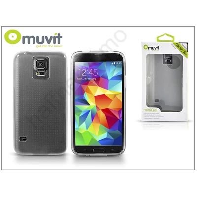 Samsung SM-G900 Galaxy S5 hátlap - Muvit miniGel - clear