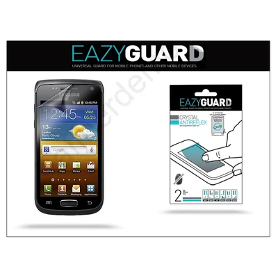 Samsung i8150 Galaxy W képernyővédő fólia - 2 db/csomag (Crystal/Antireflex)
