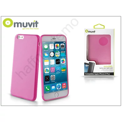 Apple iPhone 6 Plus/6S Plus hátlap - Muvit miniGel - pink