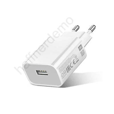 Xiaomi gyári USB hálózati töltő adapter - 5V/2A - MDY-09-EW white (ECO csomagolás)