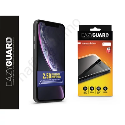 Apple iPhone XR/iPhone 11 gyémántüveg képernyővédő fólia - Diamond Glass 2.5D Fullcover - fekete