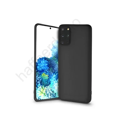 Samsung G985F Galaxy S20+ szilikon hátlap - Soft - fekete