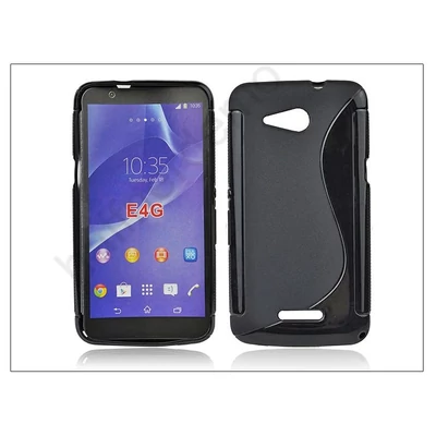 Sony Xperia E4G (E2003) szilikon hátlap - S-Line - fekete