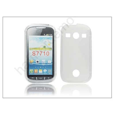 Samsung S7710 Galaxy Xcover 2 szilikon hátlap - S-Line - clear