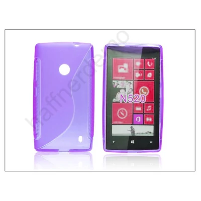 Nokia Lumia 520/525 szilikon hátlap - S-Line - lila