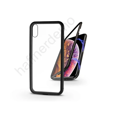 Apple iPhone XS mágneses, 2 részes hátlap előlapi üveg nélkül - Magneto  fekete