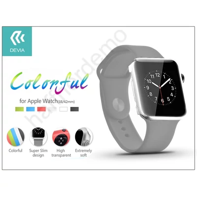 Apple Watch védőtok - Devia Colorful 38 mm - clear