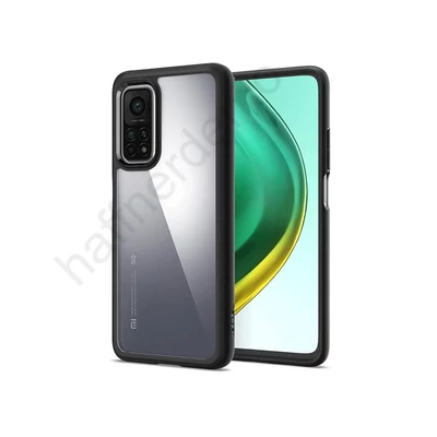 Xiaomi Mi 10T/Mi 10T Pro ütésálló hátlap - Spigen Ultra Hybrid - fekete/átlátszó