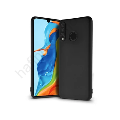 Huawei P30 Lite szilikon hátlap - Soft Premium - fekete