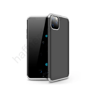 Apple iPhone 11 Pro hátlap - GKK 360 Full Protection 3in1 - fekete/ezüst