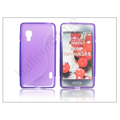 LG E460 Optimus L5 II szilikon hátlap - S-Line - lila