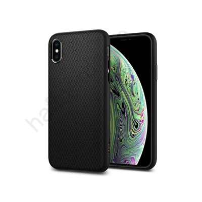 Apple iPhone X/XS ütésálló hátlap - Spigen Liquid Air - fekete