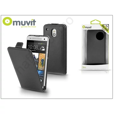HTC One Mini flipes tok - Muvit Slim - black