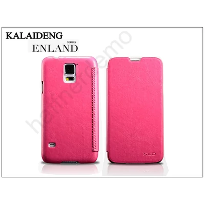 Samsung SM-G900 Galaxy S5 flipes tok - Kalaideng Enland Series - dark pink