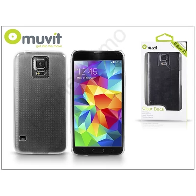 Samsung SM-G900 Galaxy S5 kristály hátlap - Muvit Clear Back - clear