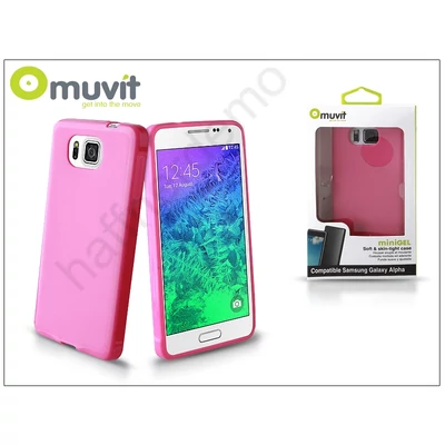Samsung SM-G850 Galaxy Alpha hátlap - Muvit miniGel - pink