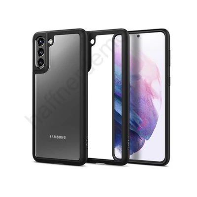 Samsung G996F Galaxy S21+ ütésálló hátlap - Spigen Ultra Hybrid - fekete/átlátszó