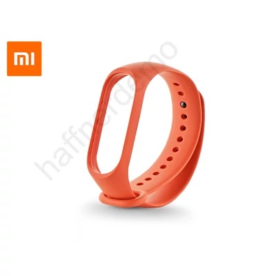 Xiaomi Mi Band 3/Mi Band 4 aktivitásmérőhöz eredeti gyári szilikon csuklópánt - XMWD02HM - narancs
