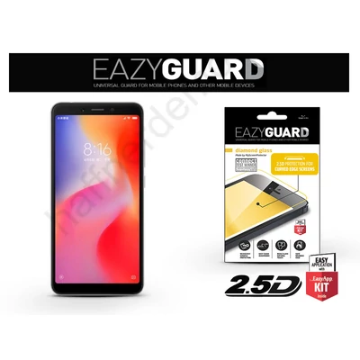 Xiaomi Redmi 6/6A gyémántüveg képernyővédő fólia - Diamond Glass 2.5D Fullcover - fekete