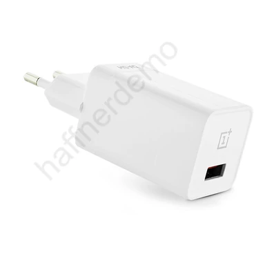 OnePlus gyári USB hálózati gyorstöltő adapter - 5V/4A - Dash Charge DC050430B white (ECO csomagolás)