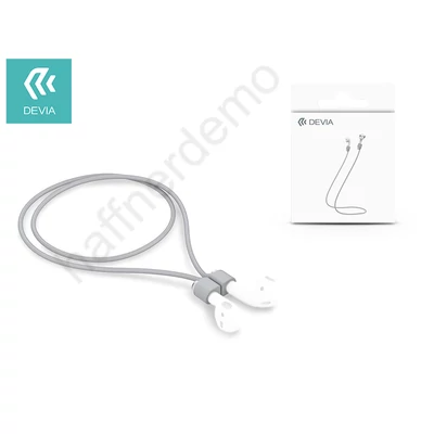 Devia mágneses szilikon nyakpánt AirPods fülhallgatóhoz - Devia Magnet AirPod Strap - gray