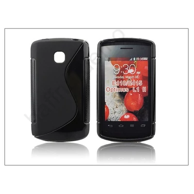 LG E410 Optimus L1 II szilikon hátlap - S-Line - fekete