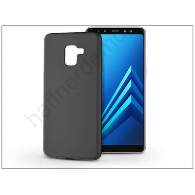 Samsung A730F Galaxy A8 Plus (2018) szilikon hátlap - Soft - fekete