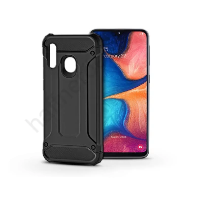 Samsung A202F Galaxy A20e ütésálló hátlap - Armor - fekete