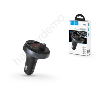 Hoco Bluetooth FM-transmitter/szivargyújtó töltő/kihangosító - 2xUSB + SD kártyaolvasó - Hoco E41 - fekete