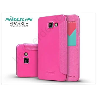 Samsung A710F Galaxy A7 (2016) oldalra nyíló flipes tok - Nillkin Sparkle - pink
