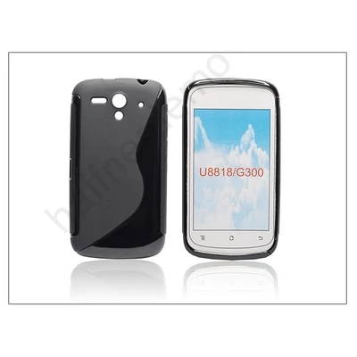 Huawei Ascend G300 szilikon hátlap - S-Line - fekete