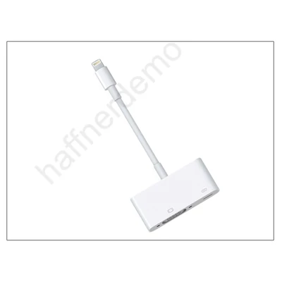 Apple iPhone 5/5S/5C/SE/iPad 4/iPad Mini eredeti, gyári Lightning - VGA adapter - MD825ZM/A