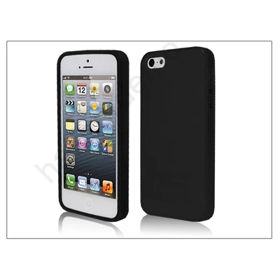 Apple iPhone 5/5S/SE szilikon hátlap - Shining- fekete