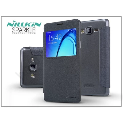 Samsung SM-G550 Galaxy On5 oldalra nyíló flipes tok - Nillkin Sparkle - fekete