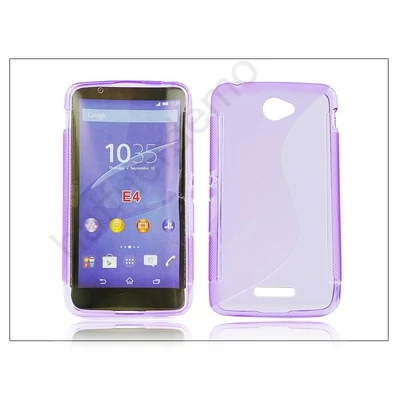 Sony Xperia E4 (E2104/E2105) szilikon hátlap - S-Line - lila