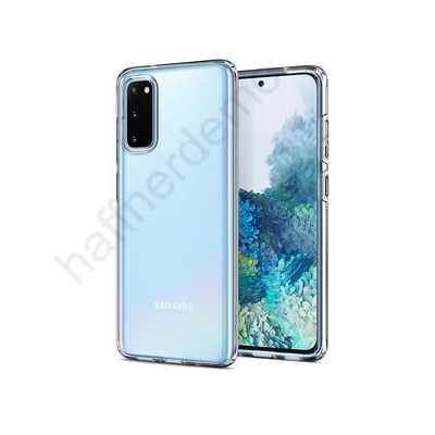 Samsung G980F Galaxy S20 ütésálló hátlap - Spigen Liquid Crystal - átlátszó