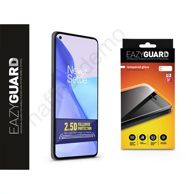 OnePlus 9 gyémántüveg képernyővédő fólia - Diamond Glass 2.5D Fullcover - fekete